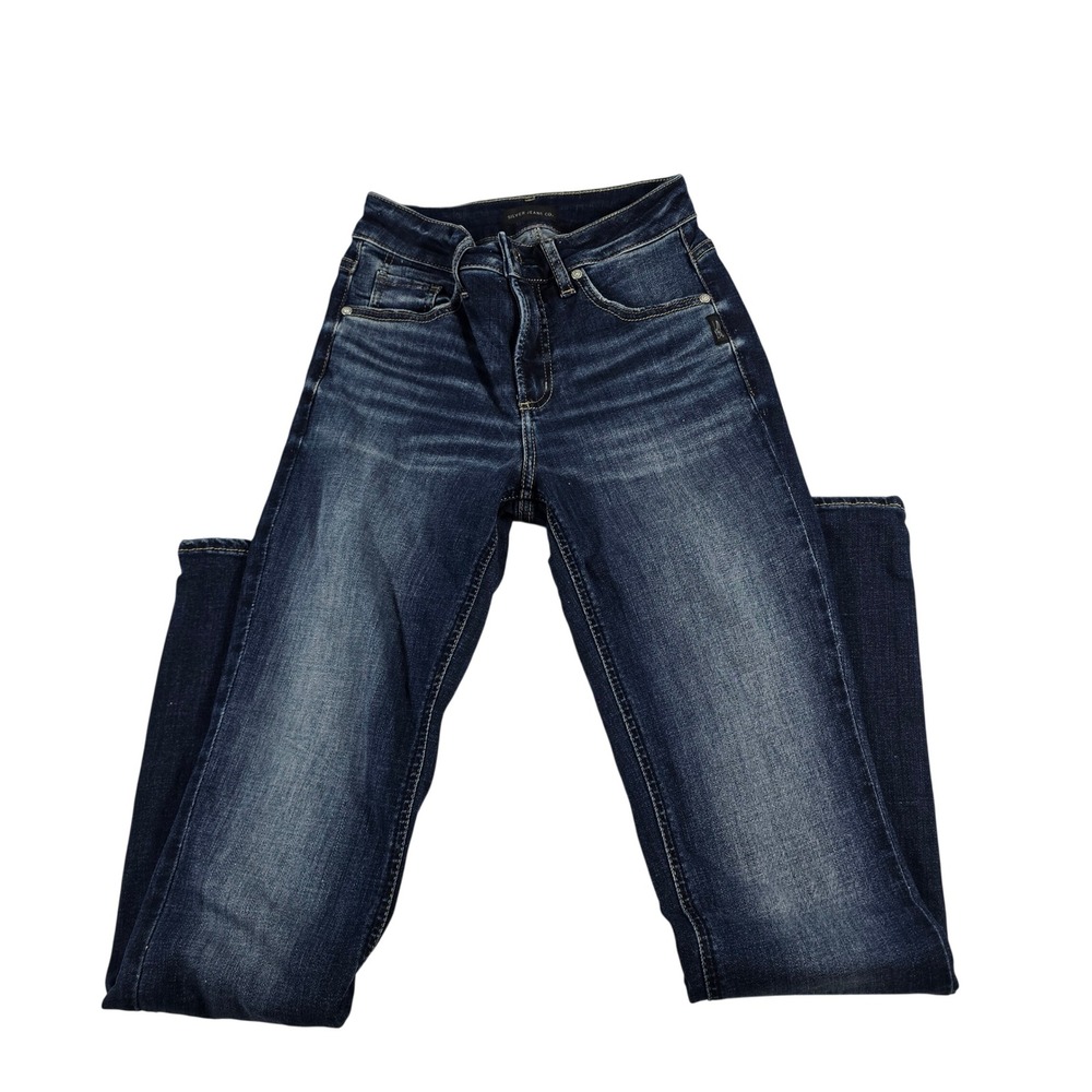 Silver Jeans Co Avery Straight Dark Wash Jeans W24 L31 L94443CVS358 Indigo‎